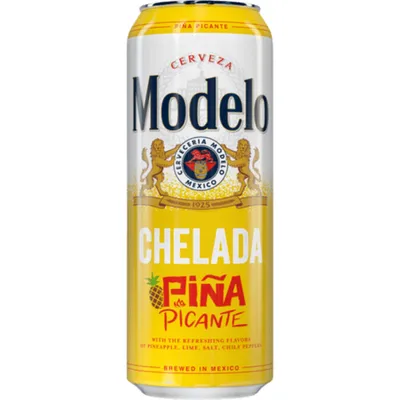 Modelo Chelada Pina Picante Mexican Import Flavored Beer 24oz Can