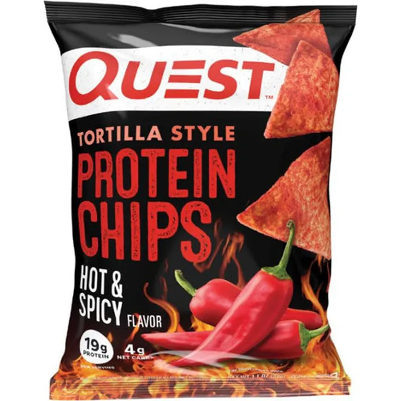 Quest Tortilla Style Protein Chips Hot & Spicy view 1