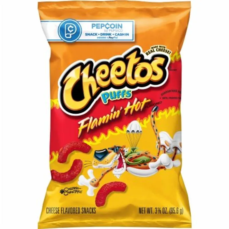 Cheetos Puffs Flamin' Hot Cheese Flavored Snacks view 1