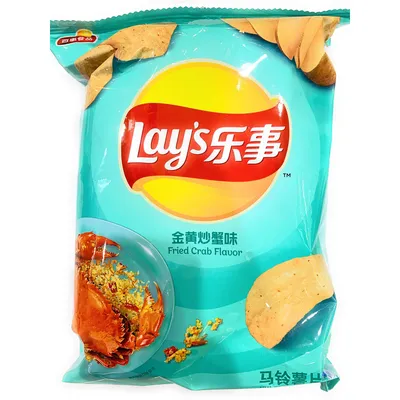 Lay's Fried Crab Flavor Potato Chips 70g Bag