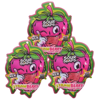 Sour Slaps Rainbow Assorted Flavors 3.4 oz Bag