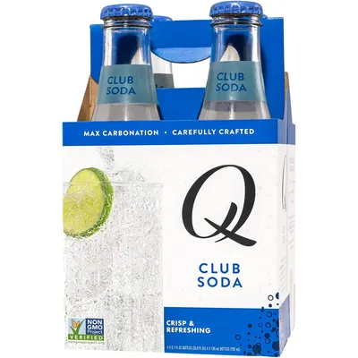 Q Club Soda 4x 6.7oz Bottles