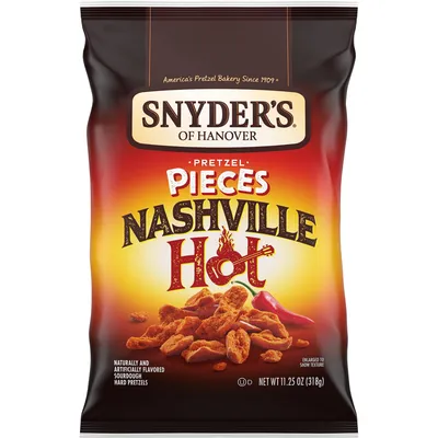 Snyder's of Hanover Nashville Hot Pretzel Pieces 2.0 oz Bag