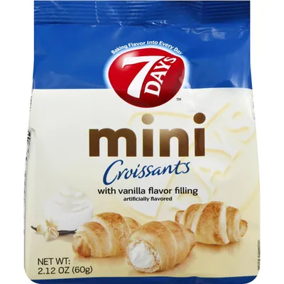 7DAYS Mini Vanilla Croissants 2.12 oz Bag
