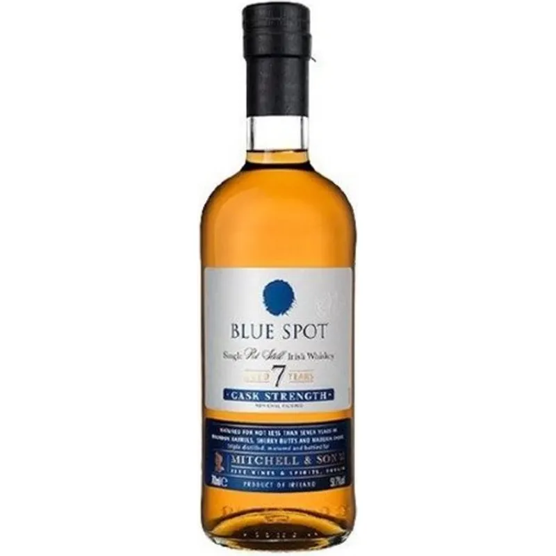 Blue Spot Single Pot Still Irish Whiskey Cask Strength 7 Year view 1