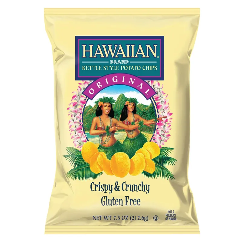 Hawaiian Original Kettle Style Potato Chips view 1