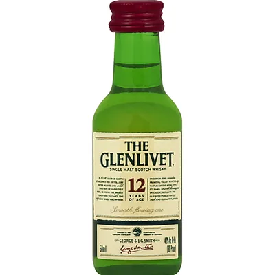 The Glenlivet Single Malt Scotch Whisky 12 Year 50mL