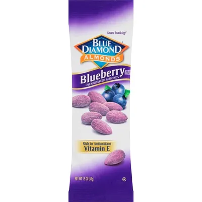 Blue Diamond Oven Roasted Almonds Blueberry 1.5 oz Bag