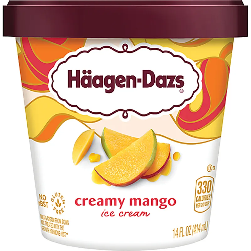 Haagen Dazs Mango Ice Cream view 1