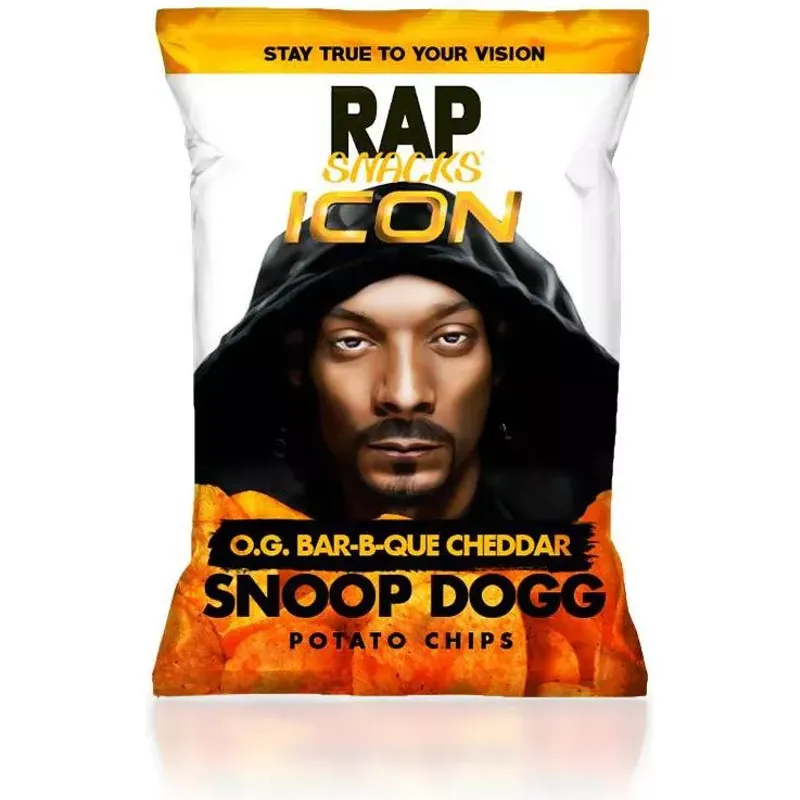 Rap Snacks O.g. Bar-b-que Cheddar Snoop Dogg Potato Chips view 1