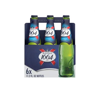 Kronenbourg 1664 Lager 6x 11.2oz Bottles