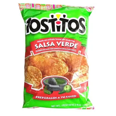 Tostitos Salsa Verde Flavored Tortilla Chips 2.625 oz Bag