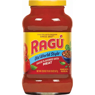 Ragu Old World Style Meat Flavored Pasta Sauce 26oz Jar