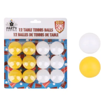 Party Central Beer Pong Ping Pong Balls 12 Pack