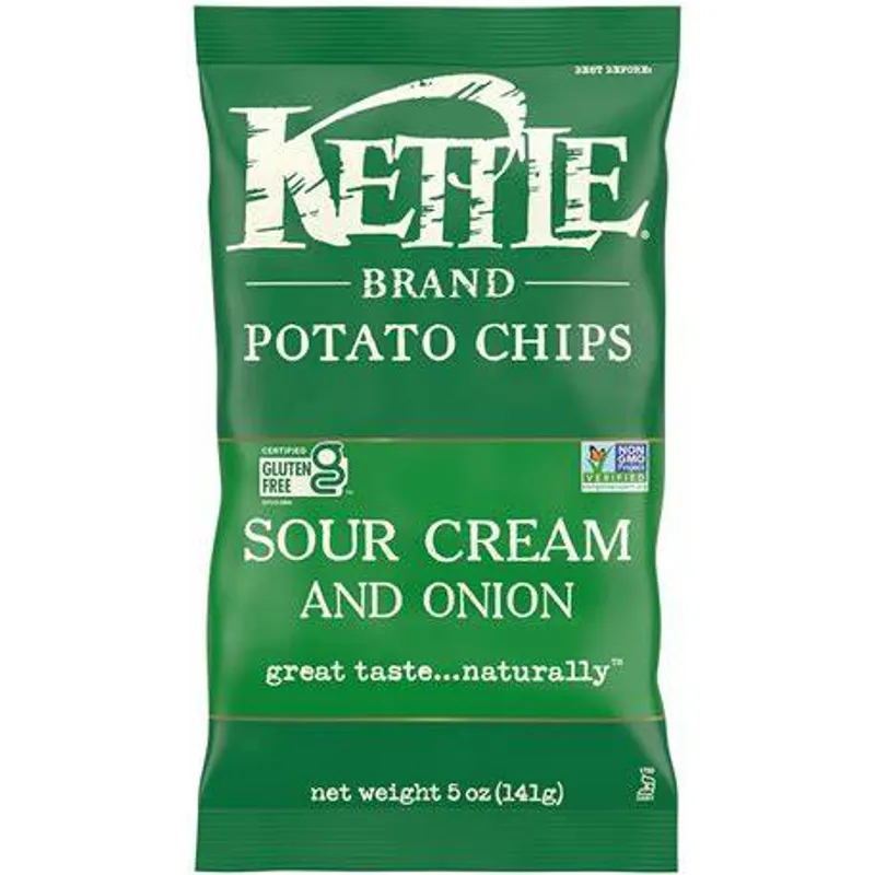 Kettle Brand Sour Cream & Onion Chips view 1
