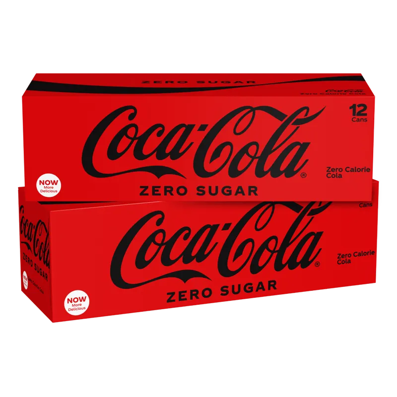 Coca-Cola Zero Sugar Zero Calorie Cola Box view 1
