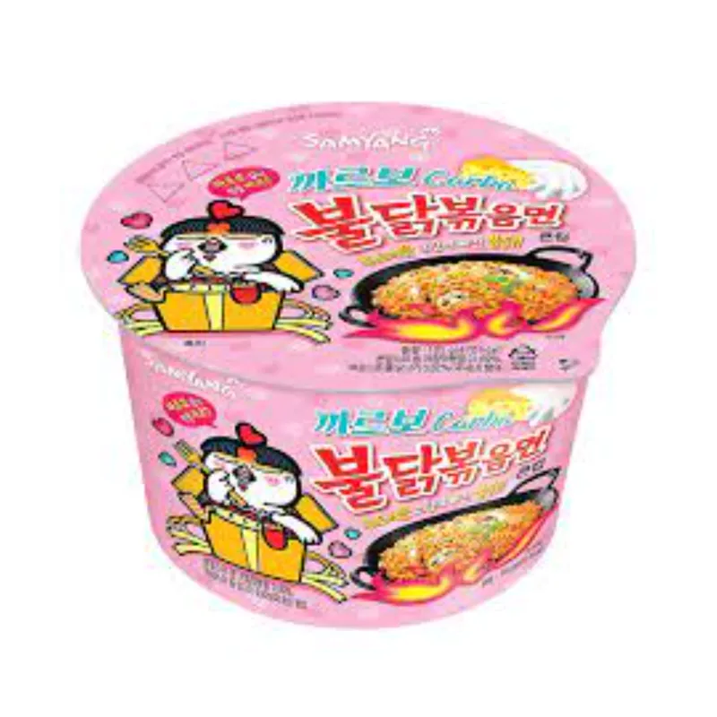 Samyang Hot Chicken Ramen Carbonara Flavor Big Bowl view 1
