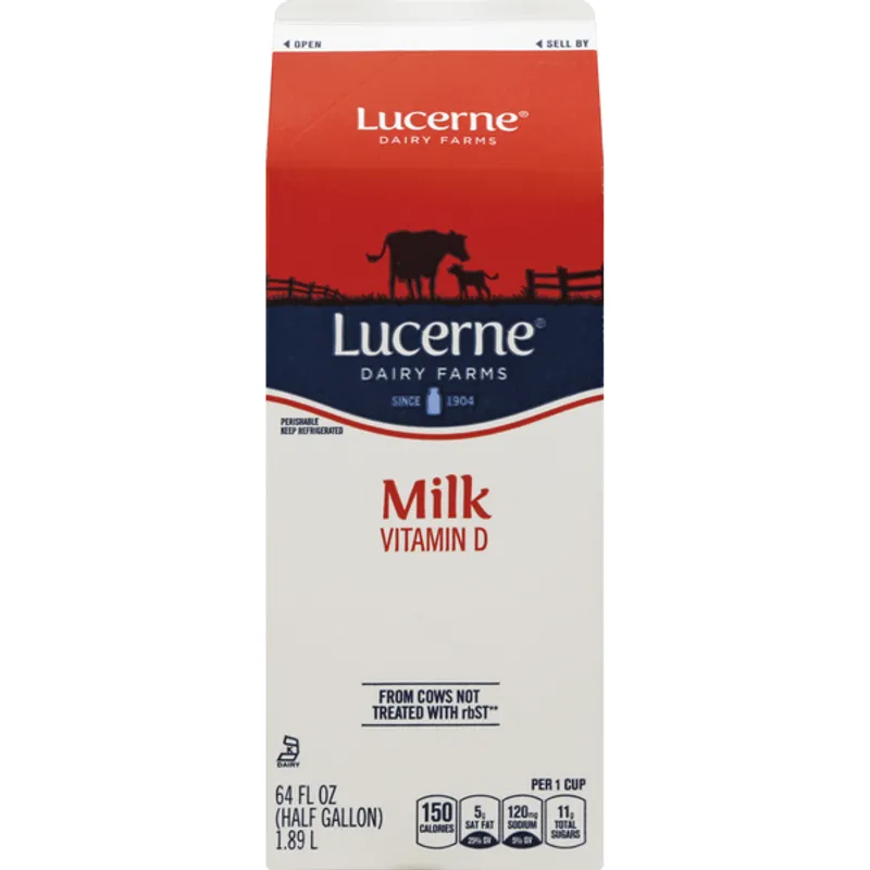 Lucerne Whole Milk Vitamin D Carton view 1