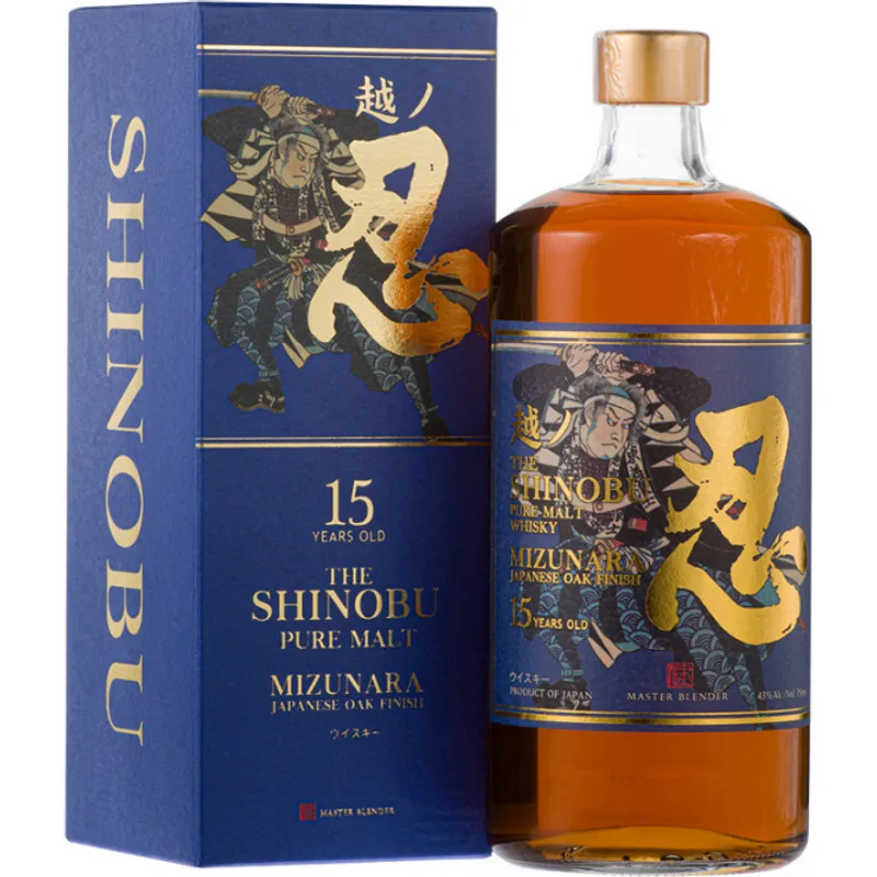 Shinobu Mizunara Oak Finish 15 Years Old Japanese Whiskey view 1