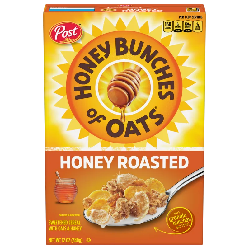 Honey Bunches Of Oats Post Roasted Cereal view 1