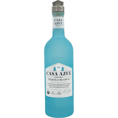 Liquor Casa Azul Organic Blanco Tequila 750mL Bottle