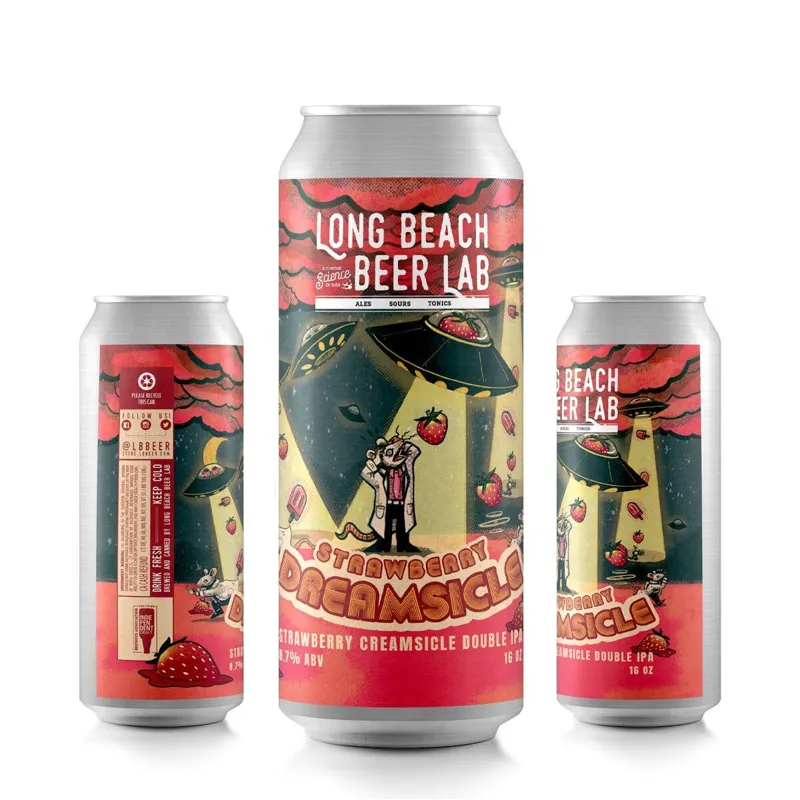 LBBL Strawberry Dreamsicle Creamsicle DIPA view 1