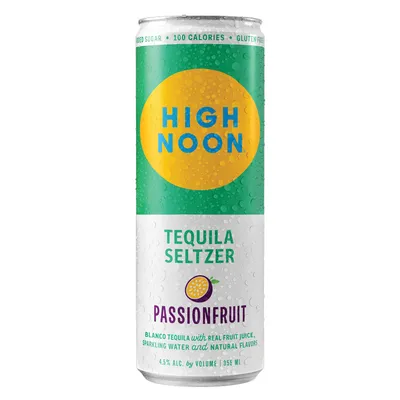 High Noon Tequila Seltzer Passionfruit 12 oz can
