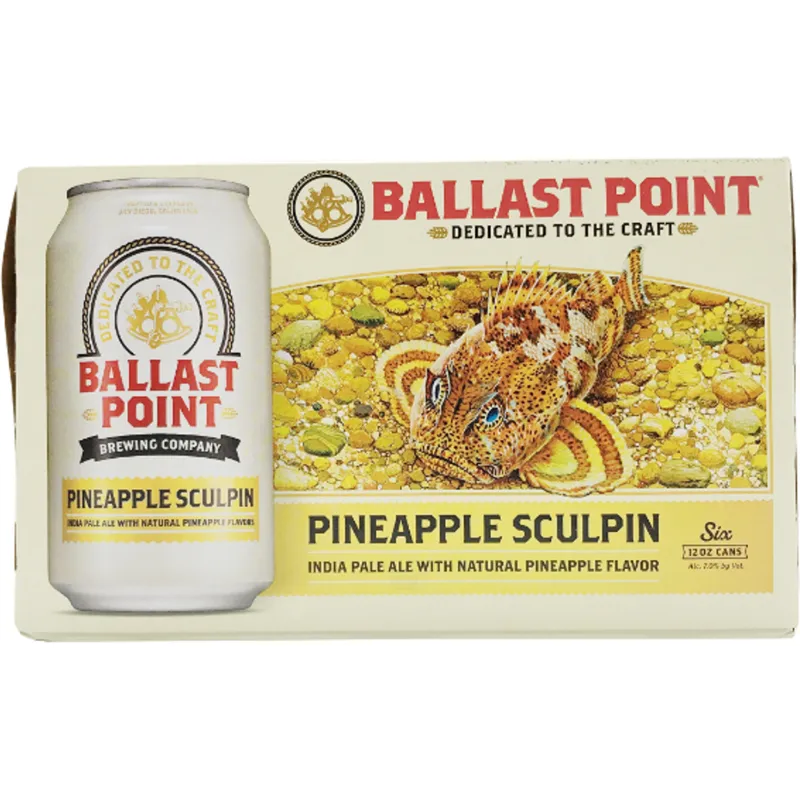 Ballast Point Pineapple Sculpin IPA view 1