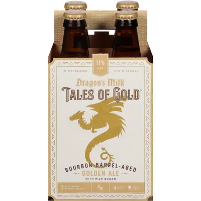 New Holland Brewing Dragon's Milk Tales of Gold Bourbon Barrel-Aged Ale 4 Pack 12oz Bottles