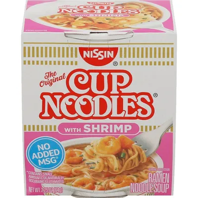 Cup Noodles Ramen Noodle Soup with Shrimp 2.25oz Count
