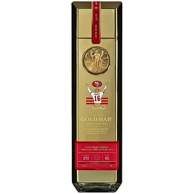 Gold Bar Premium Blend Whiskey 16 Year Joe Montana Edition 750ml