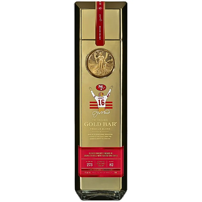 Gold Bar Premium Blend Whiskey 16 Year Joe Montana Edition view 1