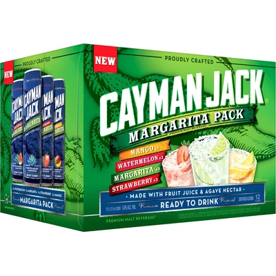 Cayman Jack Malt Beverage Margarita Pack 12 Pack 12oz Cans