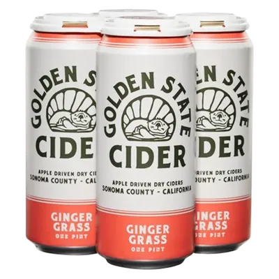 Golden State Cider Gingergrass 4 pack 16oz Cans