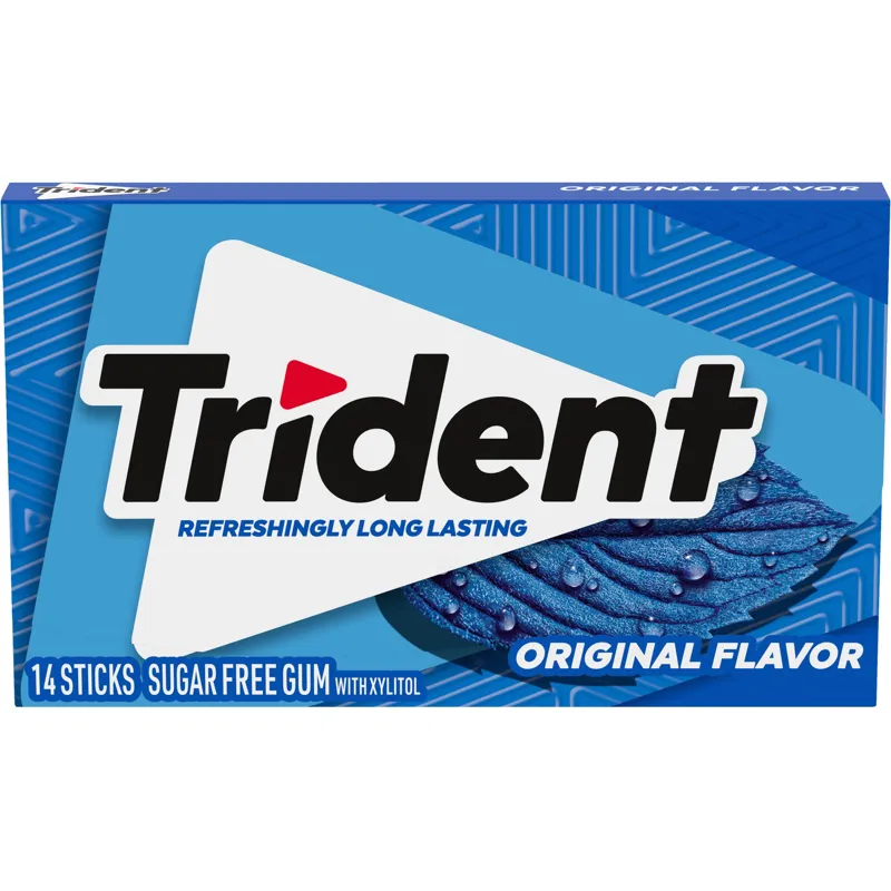 Trident Sugar Free Gum with Xylitol Original Box view 1