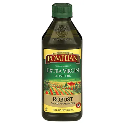 Pompeian Robust Extra Virgin Olive Oil 16 oz Bottle