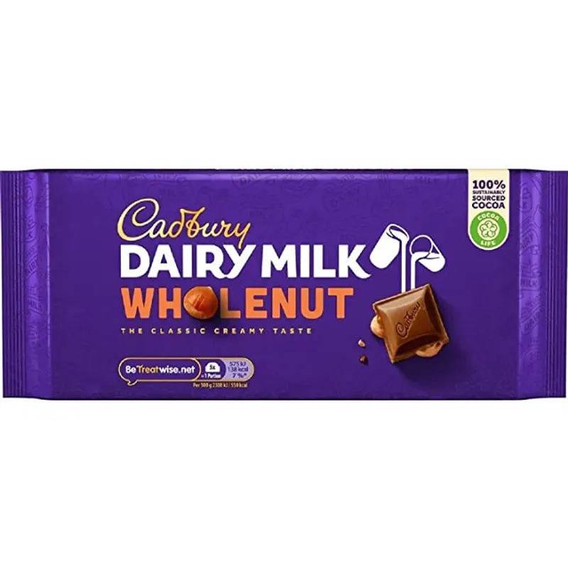 Cadbury Dairy Milk Wholenut Chocolate view 1