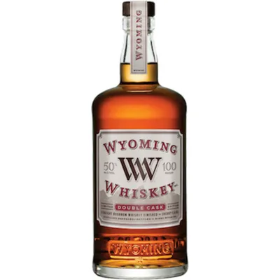 Wyoming Whiskey Double Cask Straight Bourbon Whiskey, 750 ml (50% ABV)