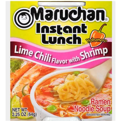 Maruchan Lime Chili With Shrimp Instant Lunch Ramen Noodle Soup 2.25oz
