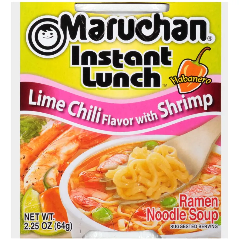 Maruchan Lime Chili With Shrimp Instant Lunch Ramen Noodle Soup view 1
