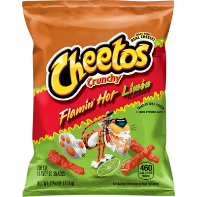 Cheetos Crunchy Flamin' Hot Limon 2.75 oz Bag