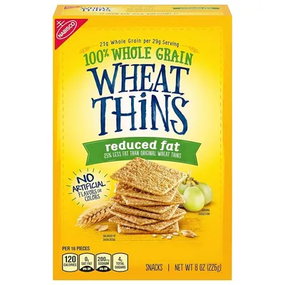 Nabisco Wheat Thins Reduced Fat 8 oz Box