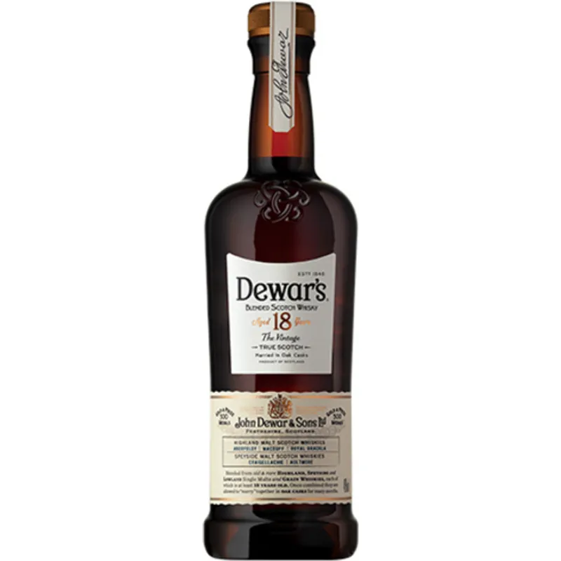 Dewars Double Aged Blended Scotch Whisky 18 Year view 1