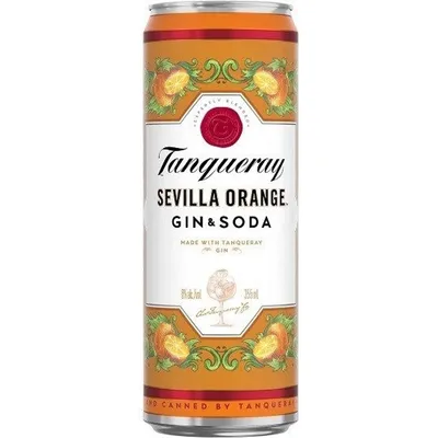 Tanqueray Sevilla Orange Gin & Soda Cans 12 oz Can