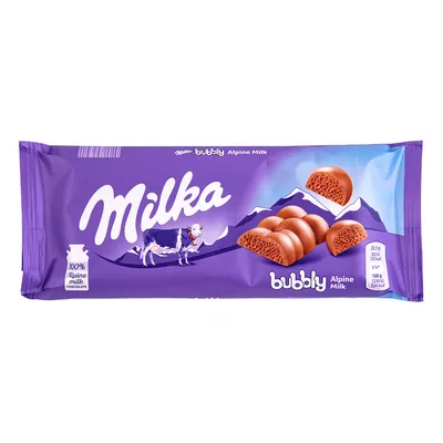 Milka Bubbly Alpine Milk Chocolate 90g