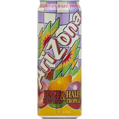 Arizona Half & Half Iced Tea Tropical 23 oz Can