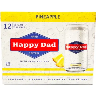 Happy Dad Hard Seltzer Pineapple