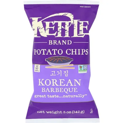 Kettle Brand Potato Chips Korean Barbeque 5oz Bag