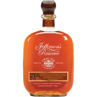 Jefferson's Reserve Twin Oak Bourbon 750ml Bottle