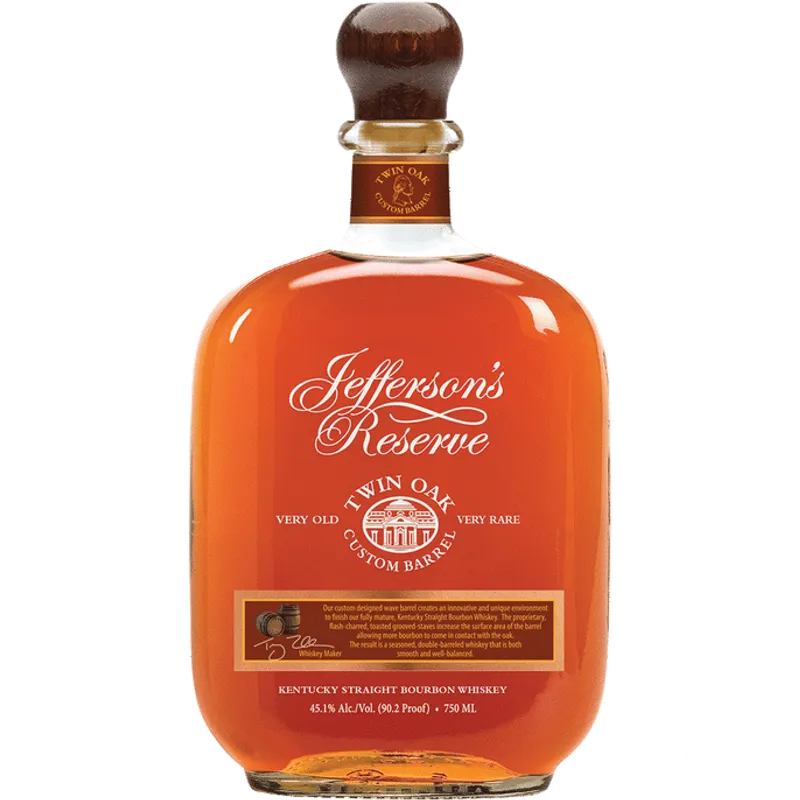 Jeffersons Reserve Twin Oak Bourbon view 1